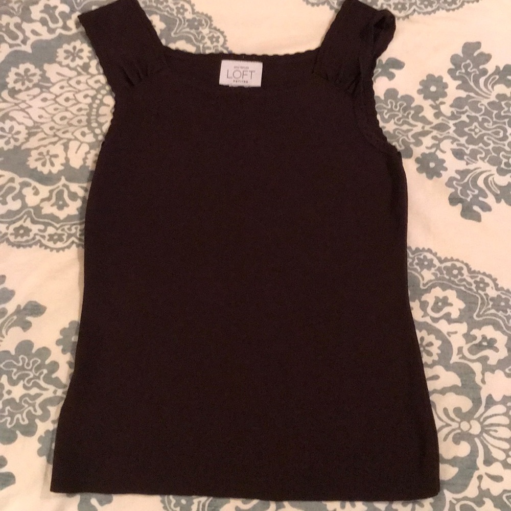 Ann Taylor Loft Brown Shirt XSP